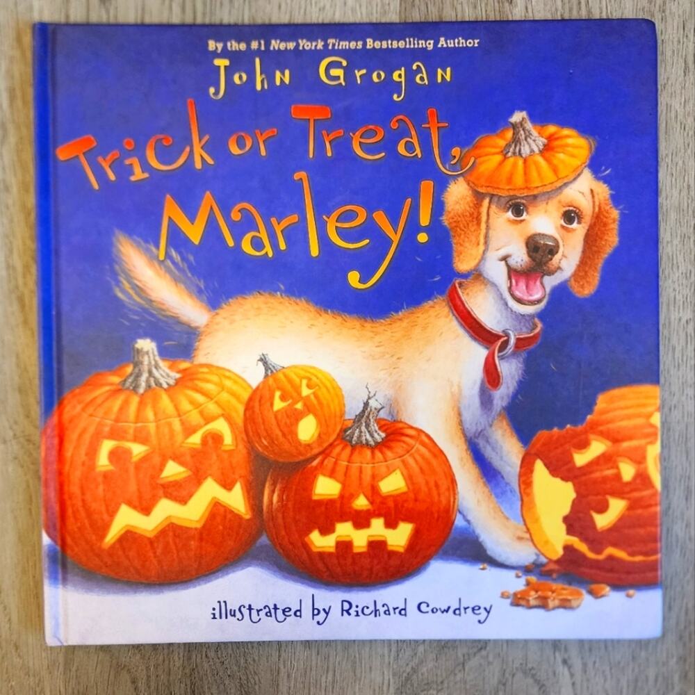 Trick or Treat Marley Children's Halloween Illustrated Fiction Hardcover Book